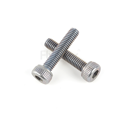 SCM435合金鋼12.9級(jí)藍(lán)色鋅鎳合金內(nèi)六角圓柱頭螺釘全牙滾花DIN912